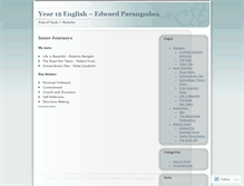 Tablet Screenshot of parangodan12english.wordpress.com