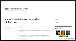 Desktop Screenshot of lapax.wordpress.com
