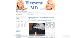 Desktop Screenshot of elementmd.wordpress.com