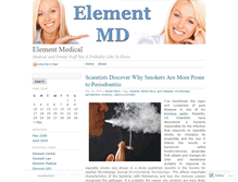 Tablet Screenshot of elementmd.wordpress.com