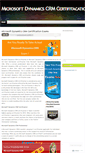 Mobile Screenshot of microsoftdynamicscrmexam.wordpress.com