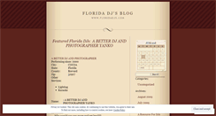 Desktop Screenshot of floridadjs.wordpress.com