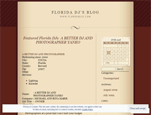 Tablet Screenshot of floridadjs.wordpress.com