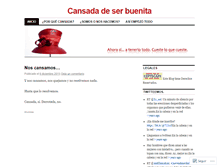 Tablet Screenshot of cansadadeserbuenita.wordpress.com