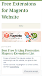 Mobile Screenshot of freemagentoextension.wordpress.com