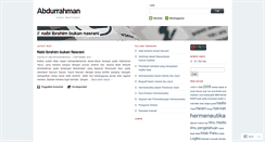 Desktop Screenshot of abdurrahmanbinsaid.wordpress.com