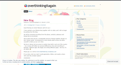 Desktop Screenshot of overthinkingitagain.wordpress.com