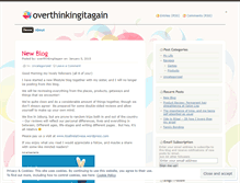 Tablet Screenshot of overthinkingitagain.wordpress.com