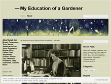 Tablet Screenshot of myeducationofagardener.wordpress.com