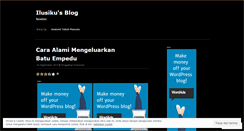 Desktop Screenshot of ilusiku.wordpress.com