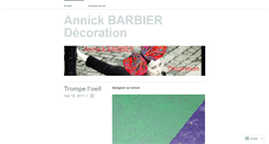Desktop Screenshot of annickbarbierdecoration.wordpress.com