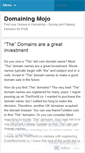 Mobile Screenshot of domainingmojo.wordpress.com