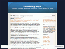 Tablet Screenshot of domainingmojo.wordpress.com