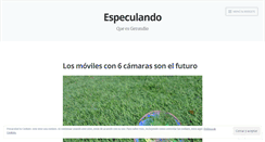 Desktop Screenshot of especulando.wordpress.com