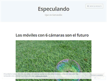 Tablet Screenshot of especulando.wordpress.com