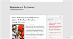 Desktop Screenshot of businessandtech.wordpress.com