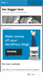Mobile Screenshot of biggerlens.wordpress.com