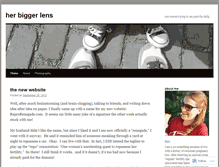 Tablet Screenshot of biggerlens.wordpress.com