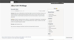 Desktop Screenshot of iamthealleycat.wordpress.com