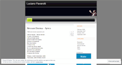 Desktop Screenshot of pavarotti.wordpress.com