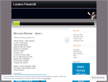 Tablet Screenshot of pavarotti.wordpress.com