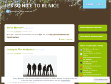 Tablet Screenshot of itssonicetobenice.wordpress.com