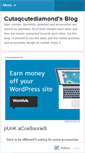 Mobile Screenshot of cutaqcutediamond.wordpress.com