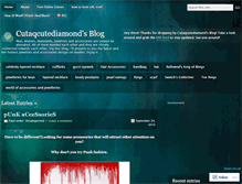 Tablet Screenshot of cutaqcutediamond.wordpress.com