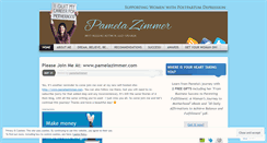 Desktop Screenshot of pamelazimmer.wordpress.com