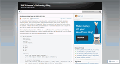 Desktop Screenshot of billweinman.wordpress.com