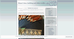 Desktop Screenshot of dianelaces.wordpress.com