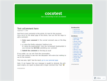 Tablet Screenshot of cocotest.wordpress.com