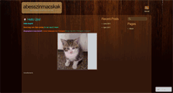 Desktop Screenshot of abesszinmacskak.wordpress.com
