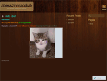 Tablet Screenshot of abesszinmacskak.wordpress.com