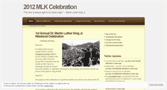 Desktop Screenshot of mlkcelebration2012.wordpress.com