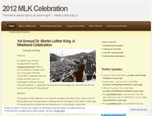 Tablet Screenshot of mlkcelebration2012.wordpress.com