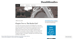 Desktop Screenshot of dumbblondies.wordpress.com