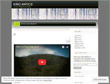 Tablet Screenshot of kingantics.wordpress.com