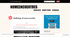 Desktop Screenshot of nomeencuentres.wordpress.com