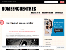 Tablet Screenshot of nomeencuentres.wordpress.com