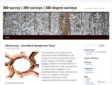 Tablet Screenshot of 360survey.wordpress.com