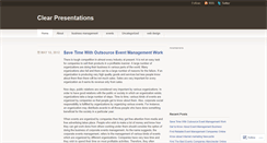 Desktop Screenshot of clearpresentationuk.wordpress.com