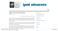 Desktop Screenshot of ipadadvocate.wordpress.com