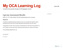 Tablet Screenshot of cblearninglog.wordpress.com