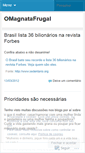 Mobile Screenshot of omagnatafrugal.wordpress.com