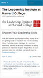 Mobile Screenshot of harvardleadership.wordpress.com