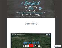 Tablet Screenshot of boxfordpto.wordpress.com