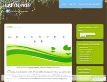 Tablet Screenshot of greenprep.wordpress.com