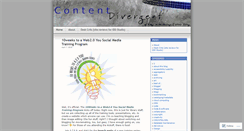 Desktop Screenshot of contentdivergent.wordpress.com