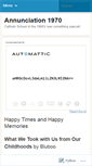 Mobile Screenshot of annunciation1970.wordpress.com
